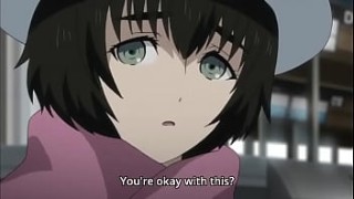 sucking dick from outside the pant STEINSGATE ZERO 11